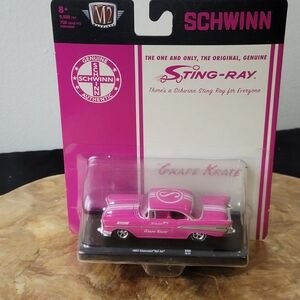 Schwinn Sting-Ray x M2 Machines 1957 Chevy Bel Air - Pink Grape Krate